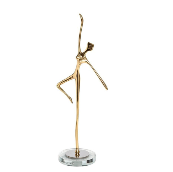  Статуэтка Балерина цвет золото 13х8х29см GARDA DECOR