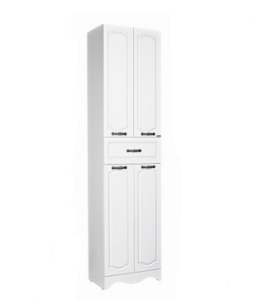  Пенал-шкаф 50см Rich Бел.Дерево DR6014P с ящ Домино