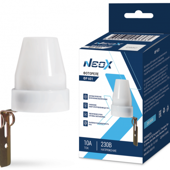  Фотореле ФР 601 10А 2300Вт Neox