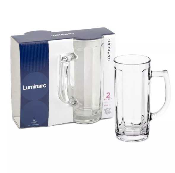  Набор кружек 2шт 500мл Гамбург для пива H5072 Luminarc