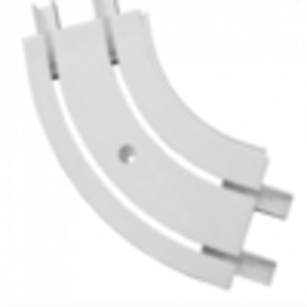  Закругление внутр для шины потолоч 2-х ряд пласт бел 1шт 120 град 21202