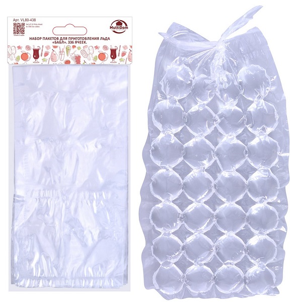  Набор пакетов для льда Бабл 336 кубиков VL80-438