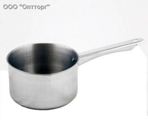  Ковш 1,0л нерж. d-16см б/крышки AST-002-KШ-16