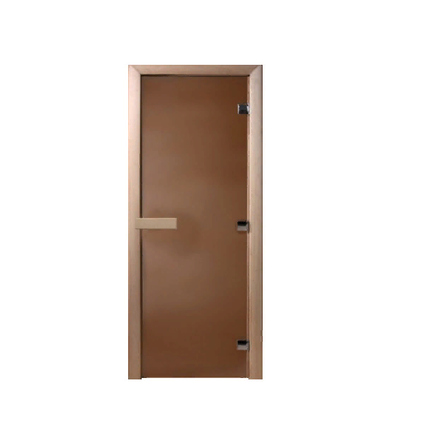  Дверь банная 170х70см Бронза 8мм стекло Матовая DoorWood DW01484