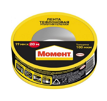  Лента-фум 19мм*20м тефлоновая уплотнительная арт.2230214 Момент