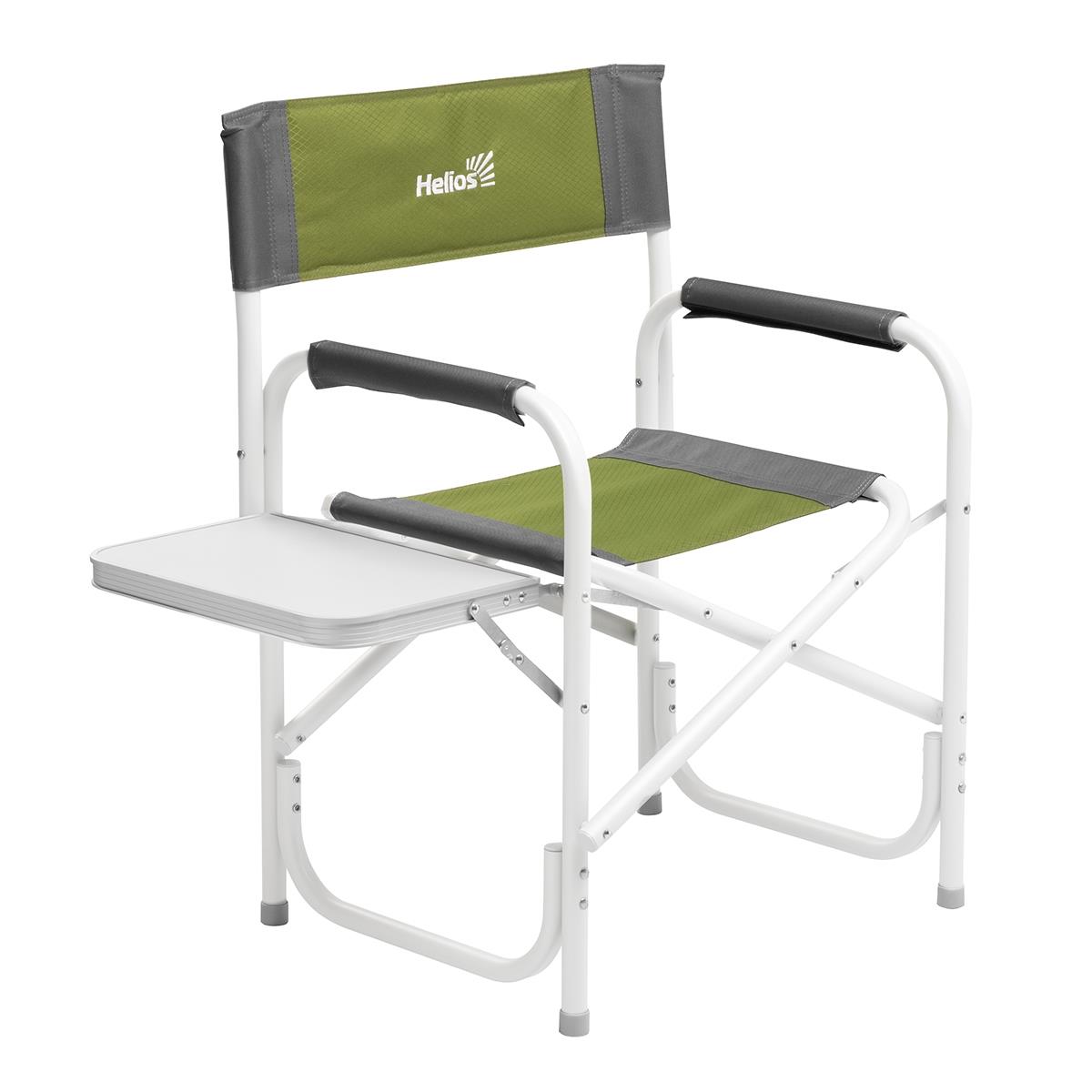  Кресло директорское с отк.стол серый/зеленый макс нагруз 125 кг