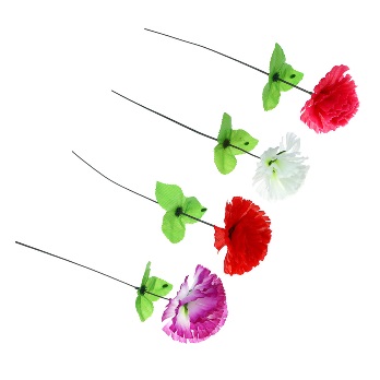  Цветы искусственные Гвоздика 35см 4 цвета 535-152