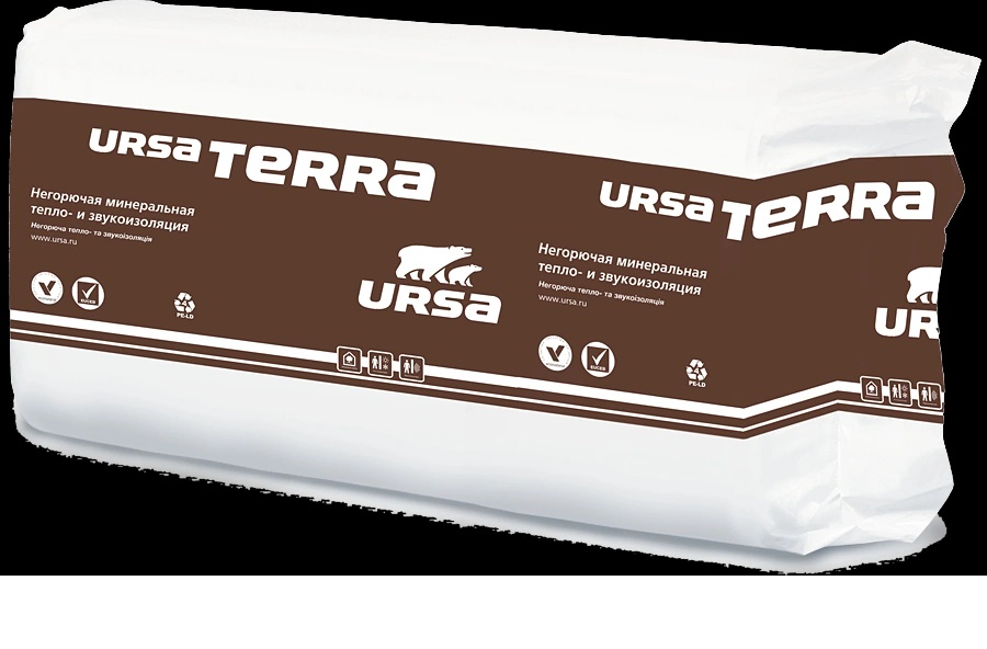  Утеплитель URSA TERRA 37 PN 1200х610х100 (уп.0,8784м3/8,784м2) уп.12шт плотн.20