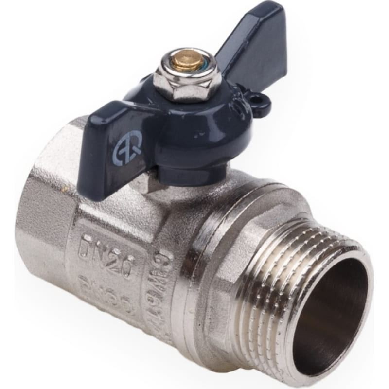  Кран шаровой 1/2 г/г бабочка 01155 Aqualink