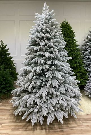  Елка 210см Романовская с лампочками литая заснежен М/ЕЛРЛЗ 21