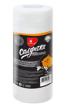  Салфетки вискозные рулон 80шт 25х30см универ С9287 Уфа Пак