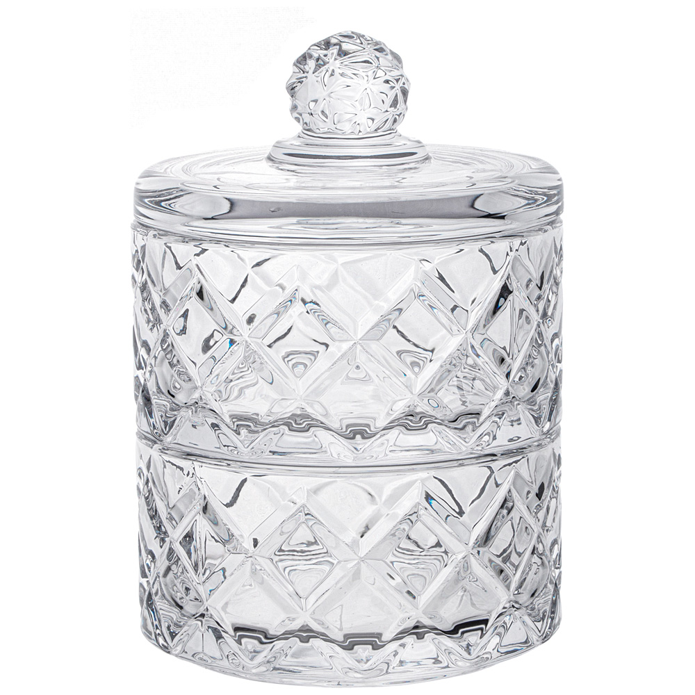  Емкость д/хранения 10,5х15см 2 яруса Diamant 691-090
