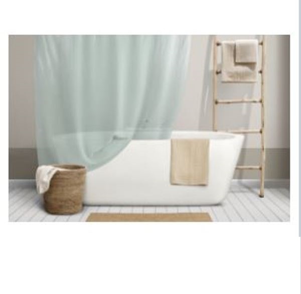  Штора для ванн 182*182 Meiwa Krackle аква 