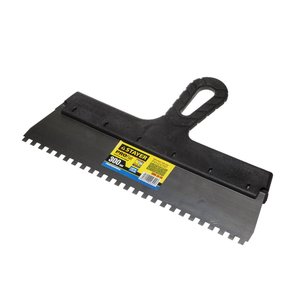  Шпатель 300мм зубч 6*6мм 1009-30-06 нерж с пл/руч STAYER