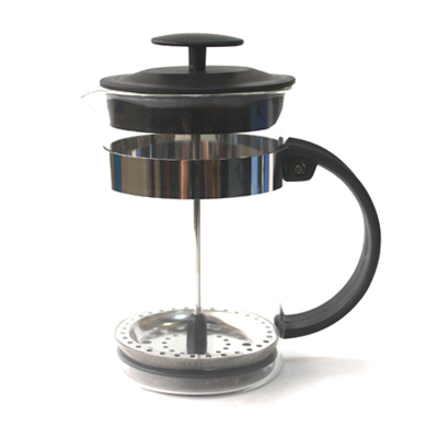  Стакан с прессом 0,8л нерж корпус Флор 850-074