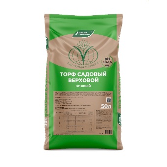  Торф 50л Верховой (кислый) pH 2,5–3,5 БХЗ