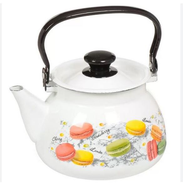  Чайник сталь 3л с декором 42104-122/6