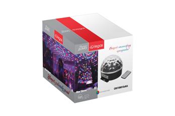  Шар Диско 6 разноцв. ламп 2 колон USB SD-разъем Vegas 55106