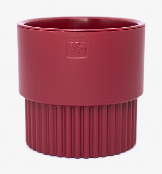  Горшок для цветов 7л VipSet с дренажной системой Бостон бордо