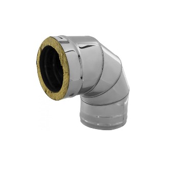  Сэндвич-колено 90* (430/0,8мм+нерж) d115*200