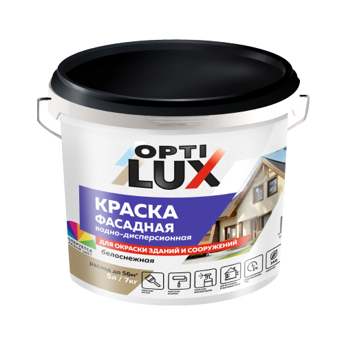  Краска в/д фасадная Оптилюкс 7кг Ижсинтез Ж