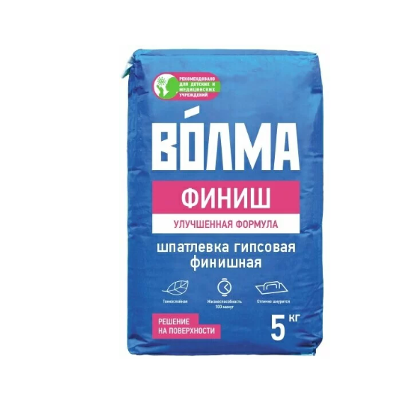  Шпаклевка гипсовая 5кг Волма Финиш 