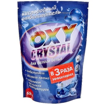  Отбеливатель Oxy cristal кислородн б/белого белья 600мл СТ-17