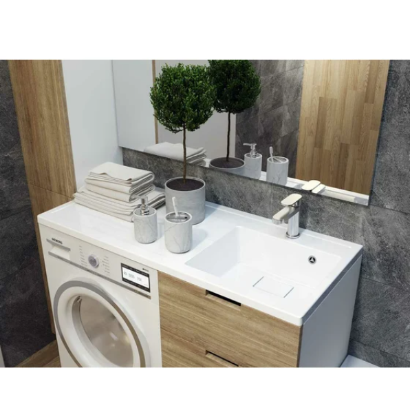 Умывальник над стирал. машиной Paola Magenta-120 правый б/сифона Айсберг