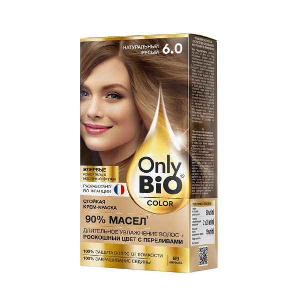  Краска для волос 6.0 Натуральный русый Only Bio Color