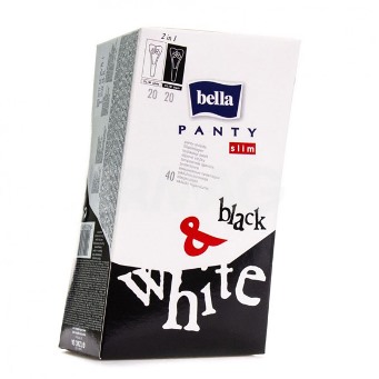  Прокладки Белла ежедневные Панти Слим 40шт  Black/White