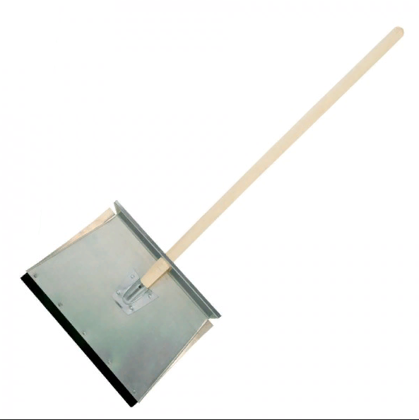  Лопата снеговая 500*600мм оцин с пл.1-но бортная