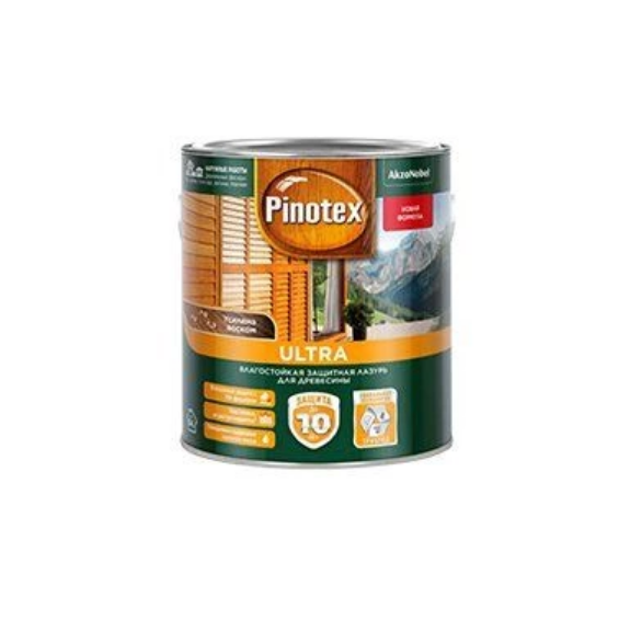  Влагостойкая лазурь Pinotex Ultra CLR база под колеровку 2,5л 