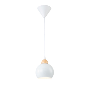  Светильник подвес 40Вт 1*Е27 10178/1S White/Wood Escada 