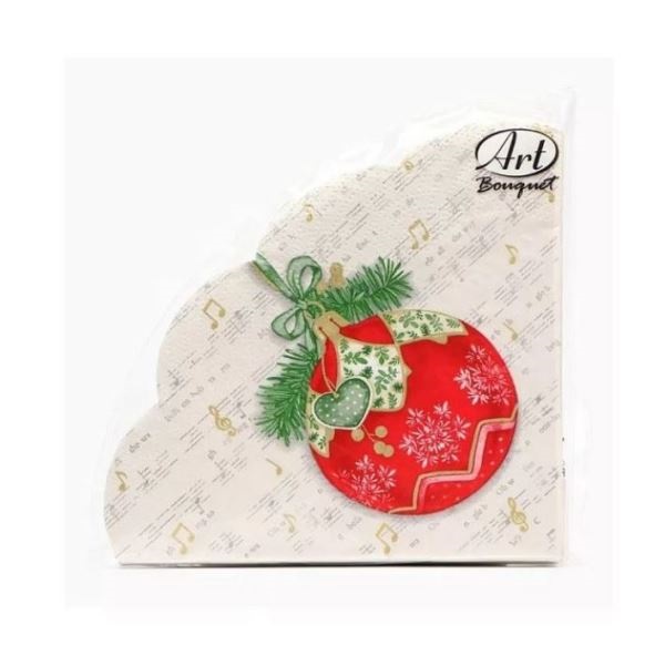  Салфетки бумажн. Art Bouquet Rondo 3-х сл 12шт Музыкальный шар 25178