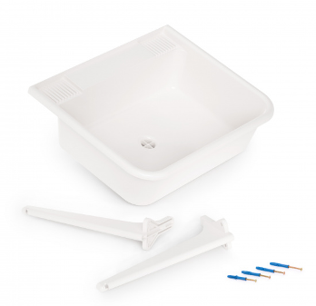  Раковина для дачи пластмасовый М8539 с кронштейнами (у7)