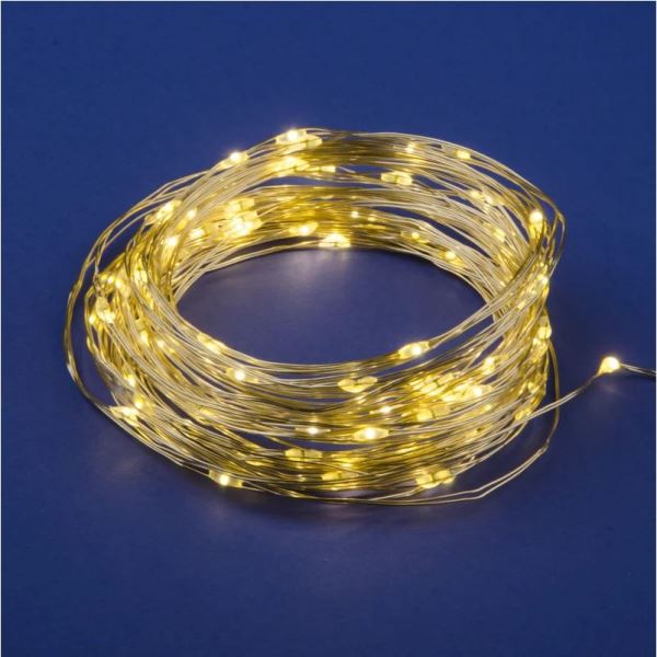  Гирлянда св/д Роса 10м 100LED тепл белый IP20 на батарейках ULD-S1000-100/SCB/3AA WARM WHITE