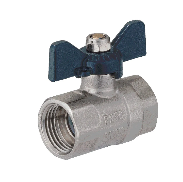  Кран шаровой 3/4" г/г бабочка 01156 Aqualink