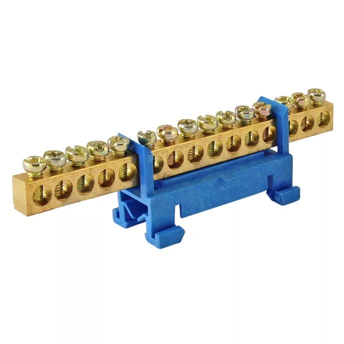  Шина нулевая 8*12мм 10 групп по центру на DIN-рейку SQ0801-0032 TDM