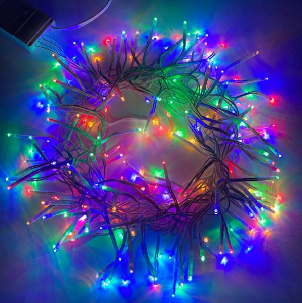  Гирлянда эл. Нить Мишура 3,9м св/д  мультиколор ENIN-WM Эра