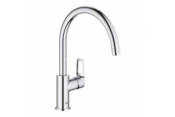  Смеситель для кухни 31368001 BAU LOOP C-излив высокий/хром GROHE