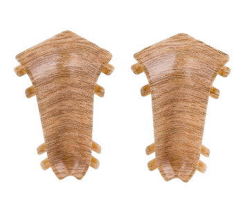  Угол внутренний для плинтуса 55мм 203 Дуб беленый 2шт Идеал Классик