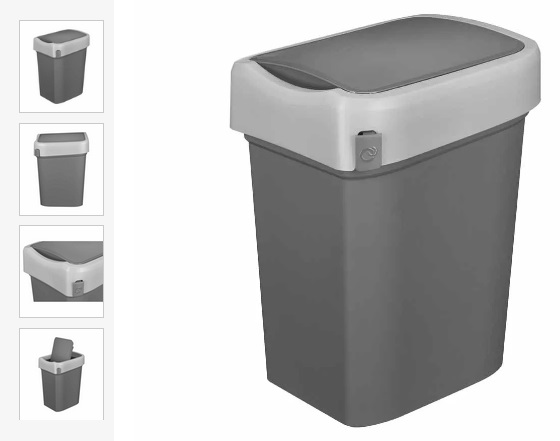  Контейнер для мусора 10л Smart Bin серый 434214711