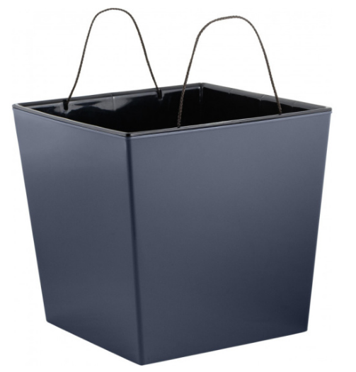  Горшок для цветов 11,6л InGreen с дрен.вставкой вулкан.серый IG780110026