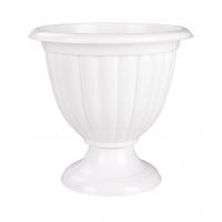  Вазон для цветов пластиковый 18л Жасмин М1393 белый (уп.7)