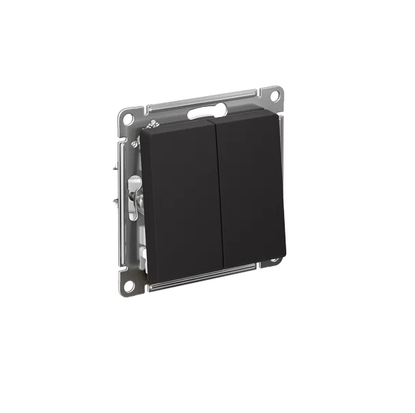  Выключатель проходной 2СП 10А IP20  AtlasDesign карбон ATN001065 Schneider 1240552