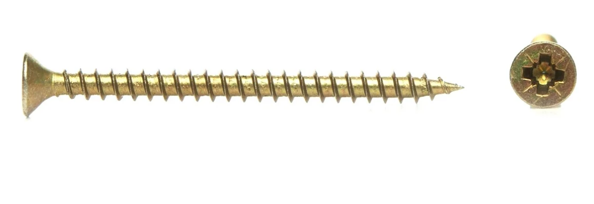  Саморез по дереву желтый Pz 6х60 320шт 2000663 КЧ