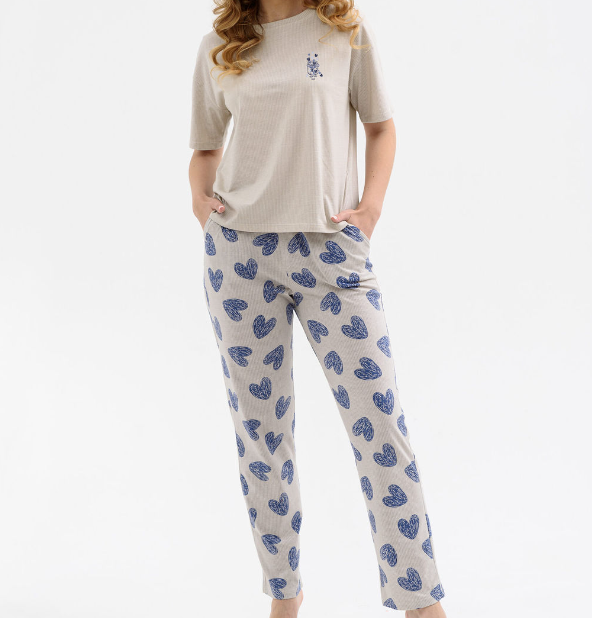  Пижама жен. Дела сердечные р.48 бежевый 2258-К