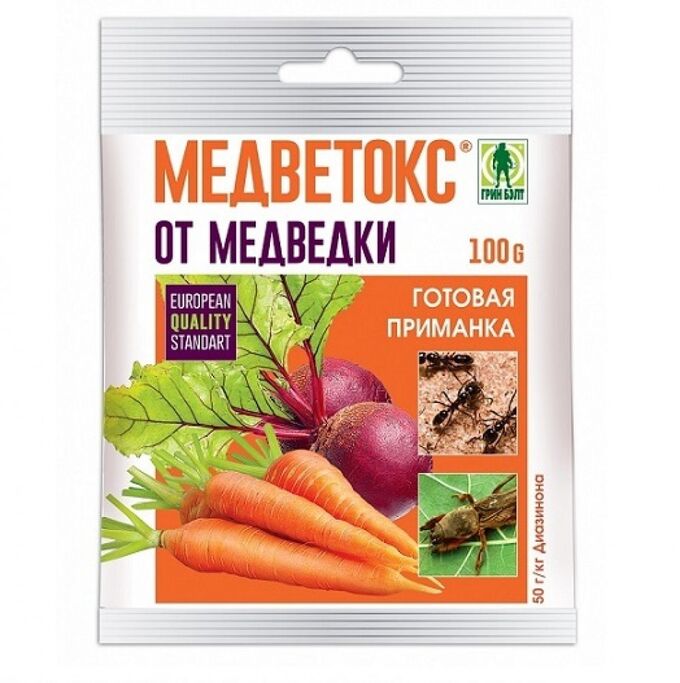  Медветокс 100г от медведки и сад.муравьев 01-473 GreenBelt (уп.50шт)