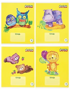  Тетрадь 12л клетка Первая тетрадь 260032 Каляка-Маляка