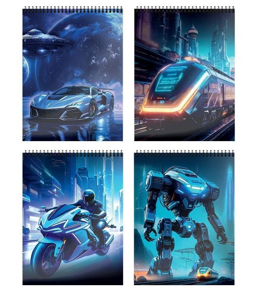  Блокнот А6 40л Schoolformat Космическая машина 260532